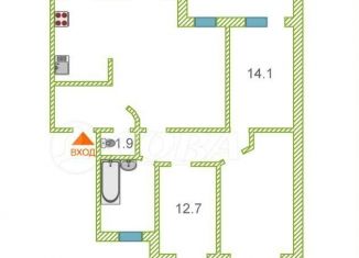 Продается 3-ком. квартира, 117.8 м2, Тюмень, Выборгская улица, 58, ЖК Уютный квартал