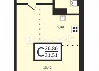 Квартира на продажу студия, 31.5 м2, Владимир, Загородный проезд, 27