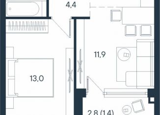 Продам двухкомнатную квартиру, 39.8 м2, Пермь, Индустриальный район