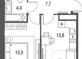 Продается 1-ком. квартира, 39.4 м2, Москва, ЖК Сиреневый парк, Тагильская улица, 2к1