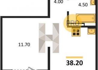 Продажа 1-комнатной квартиры, 38.2 м2, Новосибирская область, Кедровая улица, 80/3