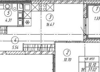 Продается 1-комнатная квартира, 38.4 м2, Тольятти