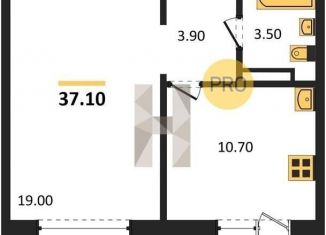 Продам однокомнатную квартиру, 37.1 м2, Новосибирская область