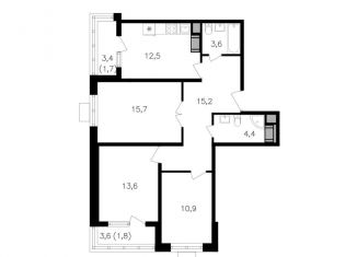 Продажа 3-ком. квартиры, 79.4 м2, Москва, метро Октябрьское поле