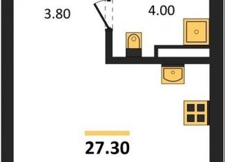 Продается квартира студия, 27.3 м2, Новосибирск, Тайгинская улица, с3