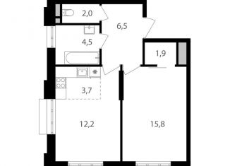 Продается двухкомнатная квартира, 46.6 м2, Москва, Михалковская улица, 48с1