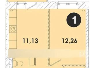 1-ком. квартира на продажу, 34.4 м2, поселок Дзержинск, микрорайон Современник, 25