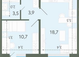 Продается 1-комнатная квартира, 36.8 м2, Новосибирская область, Спортивная улица, 37