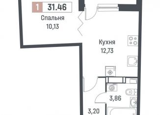 Продается 1-ком. квартира, 29.9 м2, Мурино