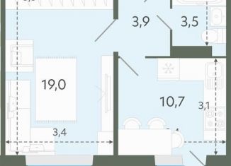 Продаю 1-комнатную квартиру, 37.1 м2, Новосибирская область, Спортивная улица, 37