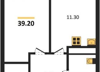 Продам 1-комнатную квартиру, 39.2 м2, Новосибирск, Красносельская улица