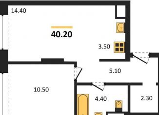 Продаю 1-ком. квартиру, 40.2 м2, Новосибирск, Красносельская улица