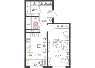 Продажа однокомнатной квартиры, 43 м2, Нижегородская область