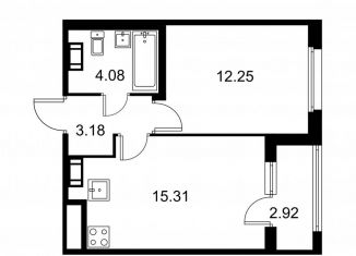 Продажа 1-комнатной квартиры, 36.3 м2, Санкт-Петербург