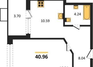 Продаю однокомнатную квартиру, 41 м2, Воронеж, Железнодорожный район, набережная Чуева, 7