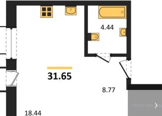 Продаю квартиру студию, 31.6 м2, Воронеж, Железнодорожный район, набережная Чуева, 7