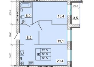 Продажа 2-ком. квартиры, 66.5 м2, Ивановская область