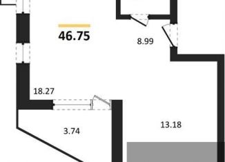 Продам 2-комнатную квартиру, 46.8 м2, Воронеж, Железнодорожный район, набережная Чуева, 7