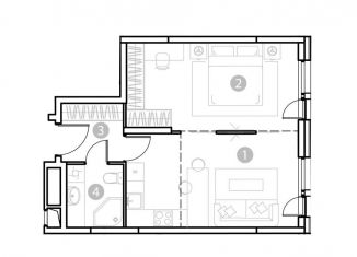 Продам 2-ком. квартиру, 43.3 м2, Москва