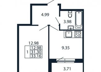 Продаю 1-ком. квартиру, 35 м2, Ленинградская область