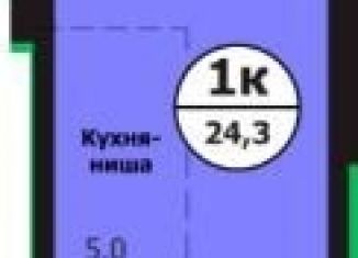 Продажа квартиры студии, 24.3 м2, Красноярск, Свердловский район, улица Лесников, 49А