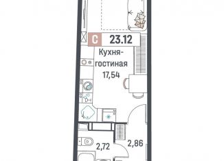 Продажа квартиры студии, 23.1 м2, Мурино