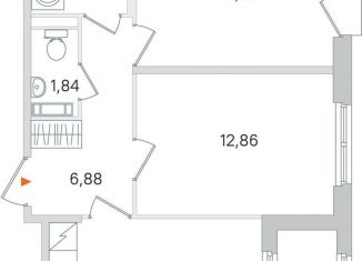 Продаю 2-комнатную квартиру, 54.1 м2, Пушкин