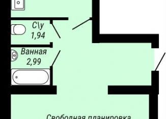 Продается квартира свободная планировка, 65.3 м2, Ивановская область