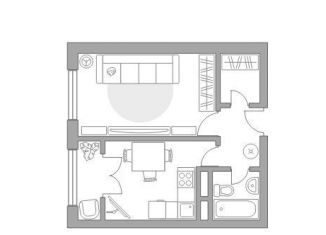 Продам 1-ком. квартиру, 33.3 м2, деревня Глухово, Романовская улица, 23