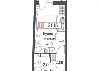 Продаю квартиру студию, 21.2 м2, Мурино