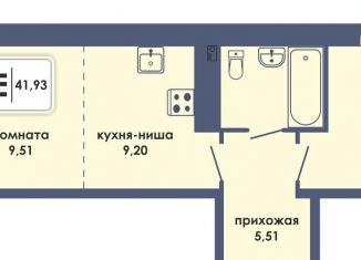 Продается 2-ком. квартира, 41.9 м2, Пермь