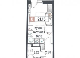 Продам квартиру студию, 21.2 м2, Мурино