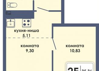 Продается двухкомнатная квартира, 35.4 м2, Пермь, Ленинский район