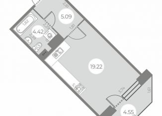 Продаю квартиру студию, 30 м2, Санкт-Петербург, метро Проспект Ветеранов, улица Маршала Захарова, 10