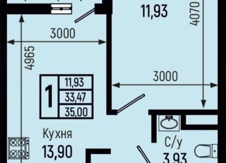 Продам 1-комнатную квартиру, 35 м2, Краснодарский край