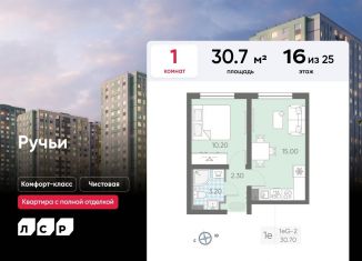 Продам однокомнатную квартиру, 30.7 м2, Санкт-Петербург, метро Академическая