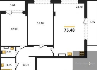 Продается 2-комнатная квартира, 75.5 м2, Воронеж, Левобережный район, Ленинский проспект, 108А