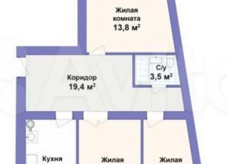 Продам 3-комнатную квартиру, 78 м2, Бор, улица Красногорка, 21к1