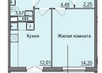 Продаю 1-комнатную квартиру, 40.6 м2, Киров, улица Романа Ердякова, 9, Октябрьский район