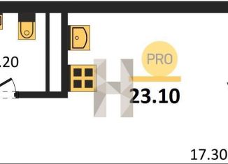 Продаю 1-ком. квартиру, 23.1 м2, Ростовская область