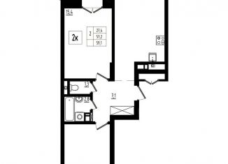 Продаю 2-ком. квартиру, 59.1 м2, Ярославль