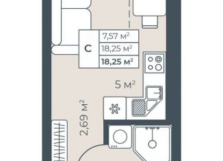 Продаю квартиру студию, 18.3 м2, Выкса