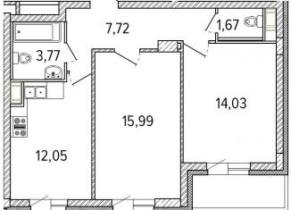 Продаю 2-комнатную квартиру, 60.9 м2, Красное Село, Кингисеппское шоссе, 4