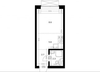 Продаю квартиру студию, 19.2 м2, посёлок Ильинское-Усово, Заповедная улица, 9, ЖК Ильинские Луга