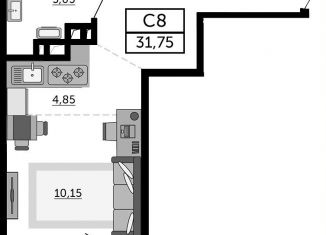 Продам квартиру студию, 31.8 м2, Ростов-на-Дону