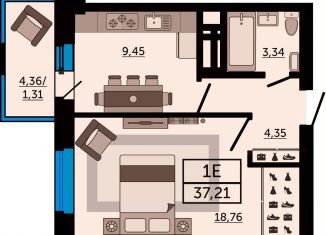 Продам 1-ком. квартиру, 37.2 м2, Ростов-на-Дону