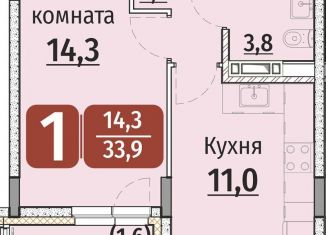 Продам 1-ком. квартиру, 35.5 м2, Чебоксары, Калининский район