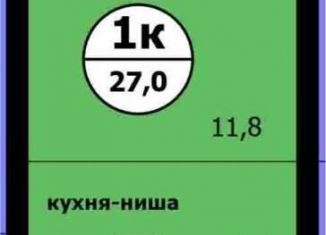 Продается квартира студия, 27 м2, Красноярский край, Вишнёвая улица