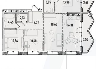 Продажа четырехкомнатной квартиры, 101.1 м2, Иркутск, Октябрьский округ, Донская улица, 5Г