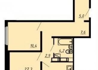 Продается 2-ком. квартира, 55.1 м2, Воронеж, Коминтерновский район